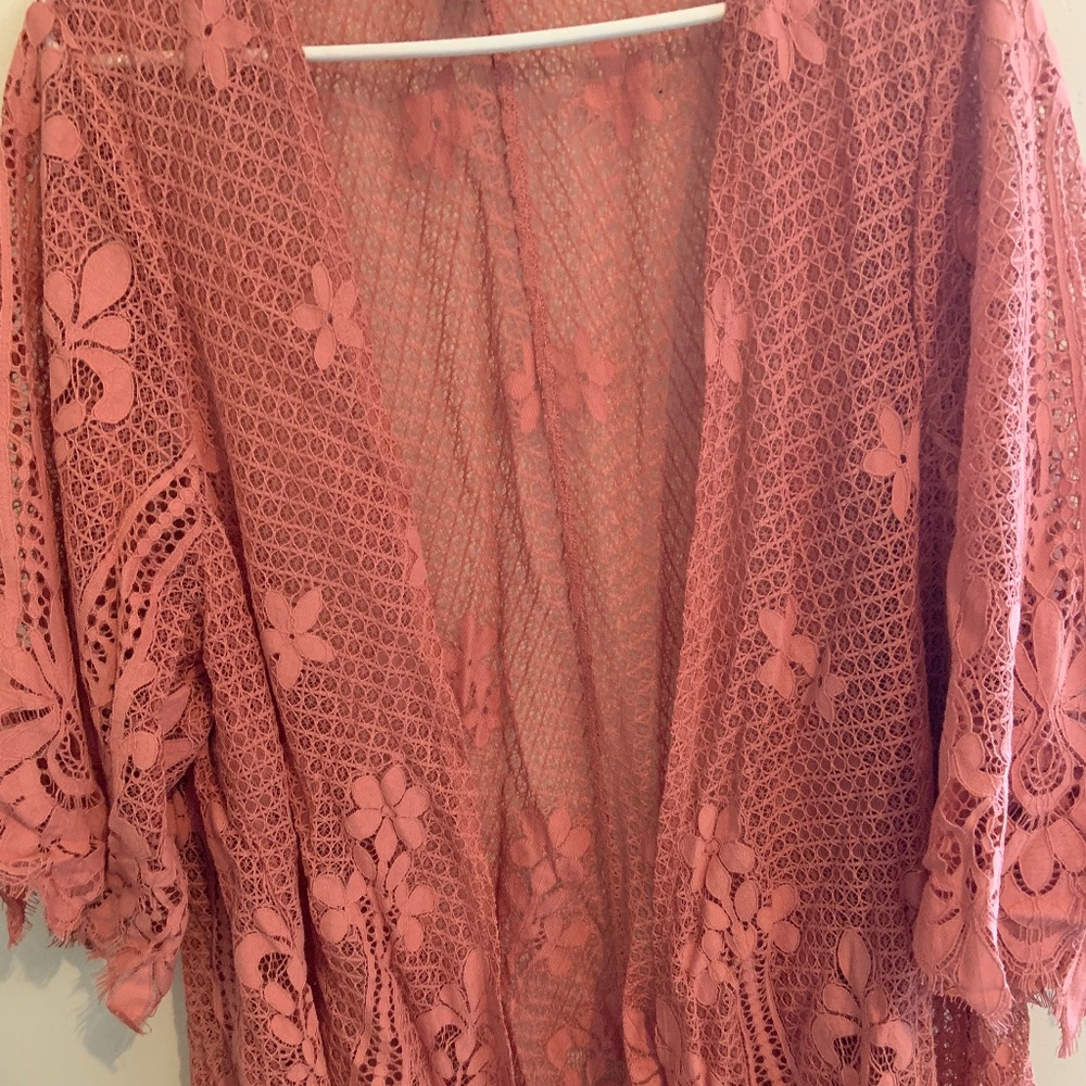 TORRID coral Cardigan